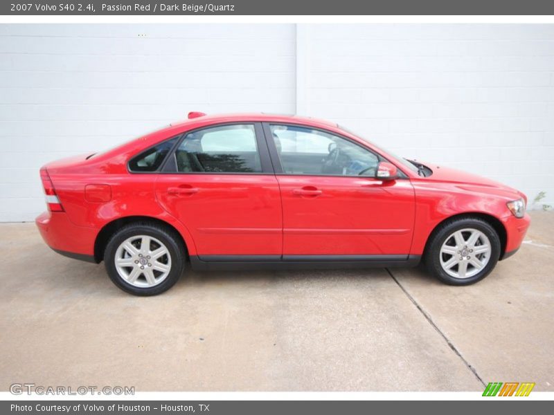 Passion Red / Dark Beige/Quartz 2007 Volvo S40 2.4i