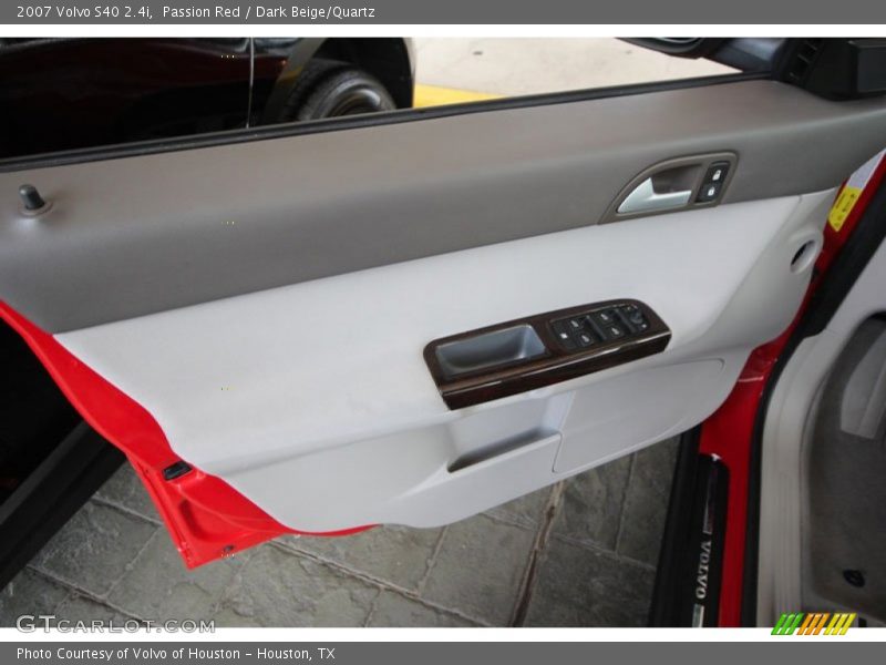 Passion Red / Dark Beige/Quartz 2007 Volvo S40 2.4i