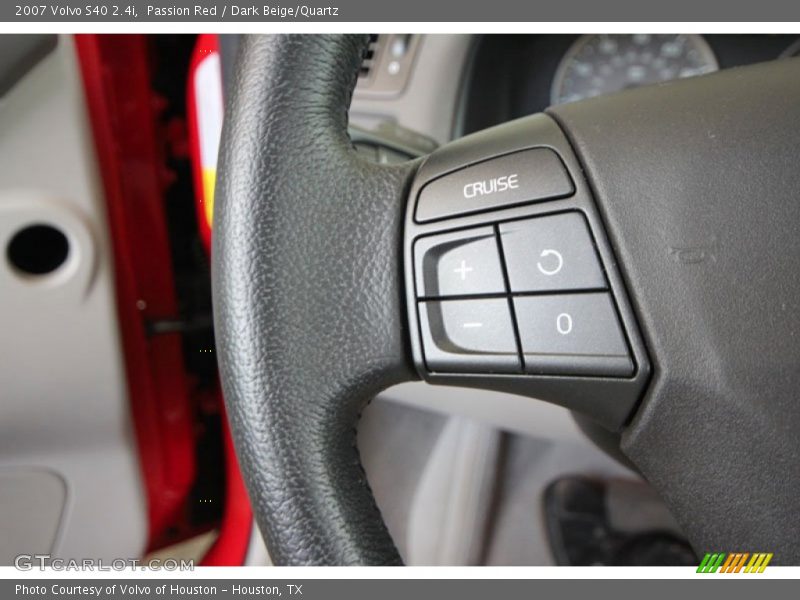 Passion Red / Dark Beige/Quartz 2007 Volvo S40 2.4i