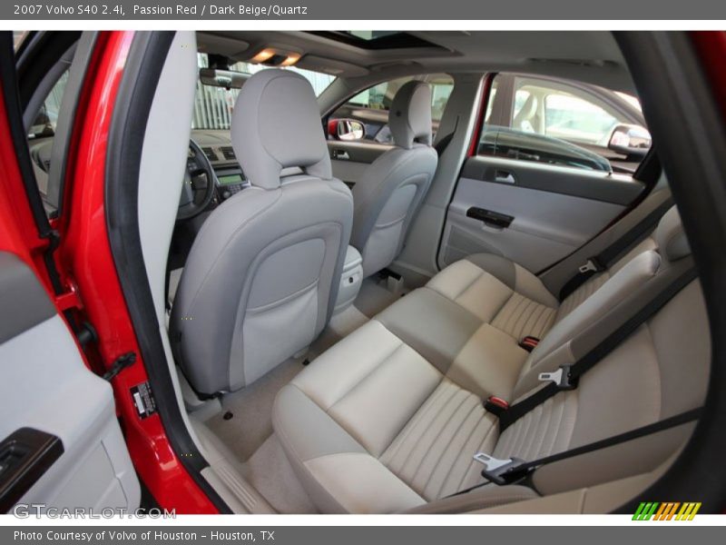Passion Red / Dark Beige/Quartz 2007 Volvo S40 2.4i