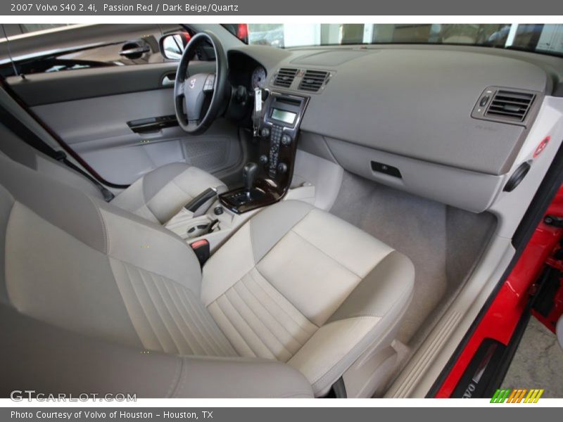 Passion Red / Dark Beige/Quartz 2007 Volvo S40 2.4i