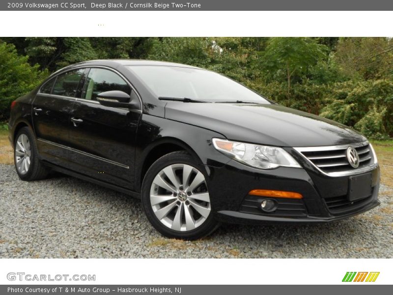 Deep Black / Cornsilk Beige Two-Tone 2009 Volkswagen CC Sport