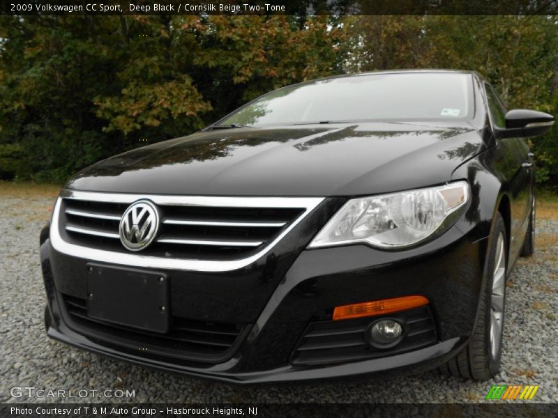 Deep Black / Cornsilk Beige Two-Tone 2009 Volkswagen CC Sport