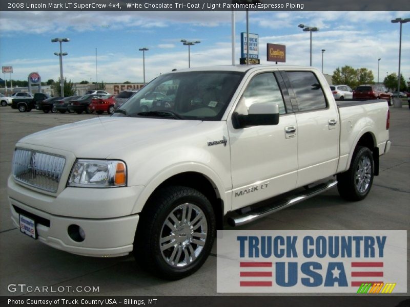 White Chocolate Tri-Coat / Light Parchment/Espresso Piping 2008 Lincoln Mark LT SuperCrew 4x4