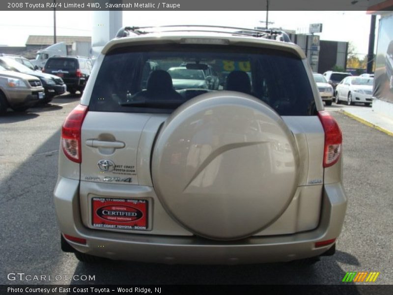 Savannah Metallic / Taupe 2008 Toyota RAV4 Limited 4WD