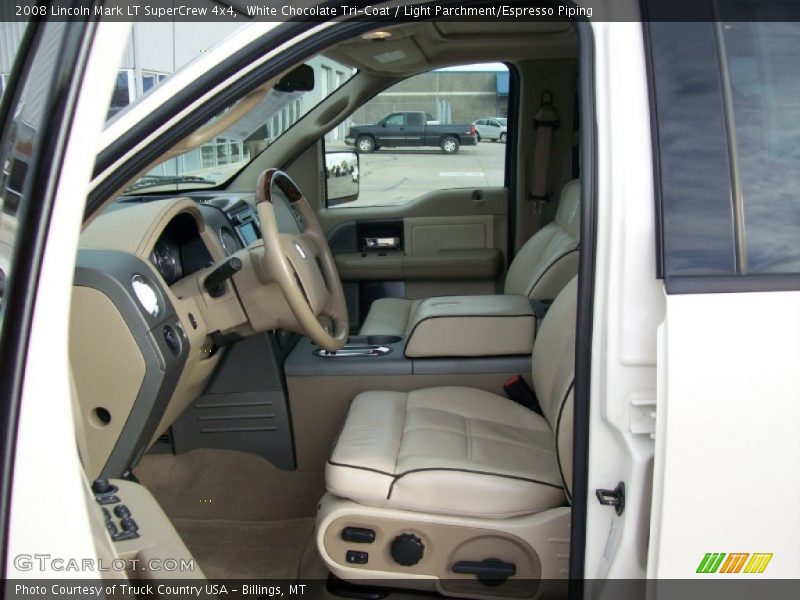  2008 Mark LT SuperCrew 4x4 Light Parchment/Espresso Piping Interior