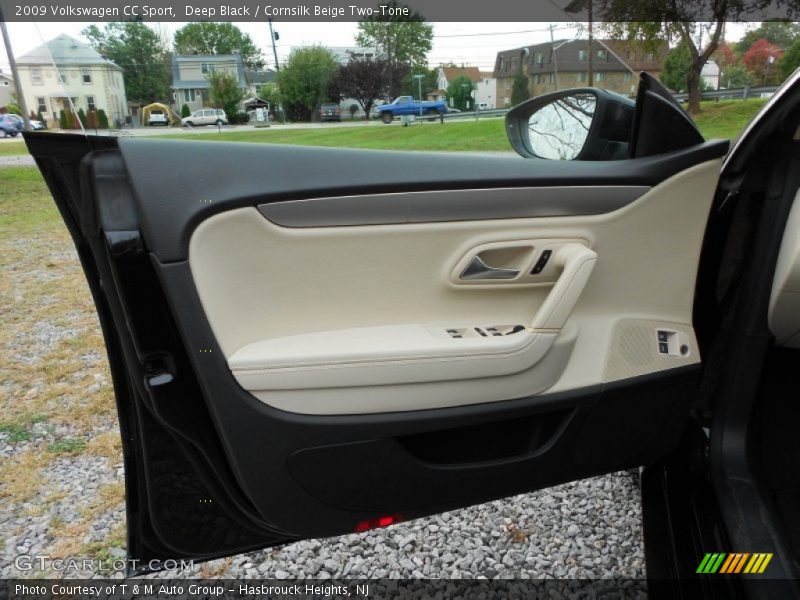 Deep Black / Cornsilk Beige Two-Tone 2009 Volkswagen CC Sport