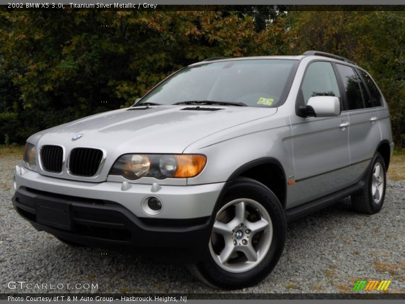 Titanium Silver Metallic / Grey 2002 BMW X5 3.0i
