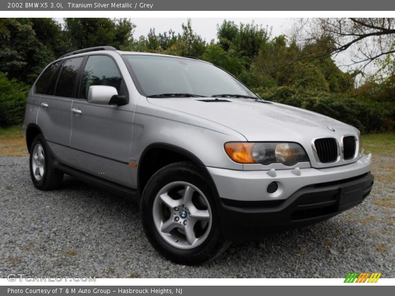 Titanium Silver Metallic / Grey 2002 BMW X5 3.0i