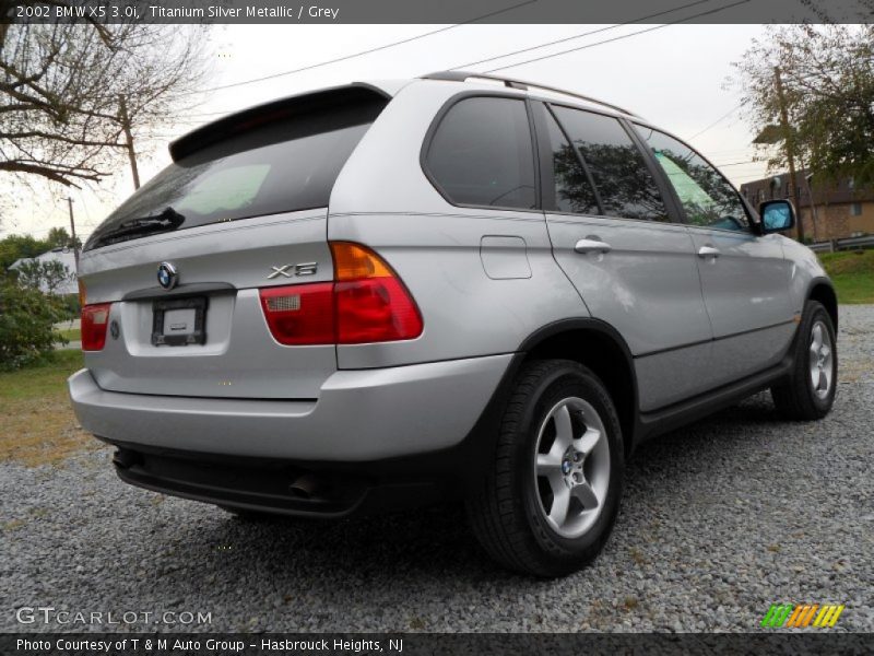 Titanium Silver Metallic / Grey 2002 BMW X5 3.0i