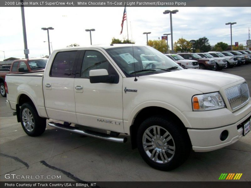 White Chocolate Tri-Coat / Light Parchment/Espresso Piping 2008 Lincoln Mark LT SuperCrew 4x4