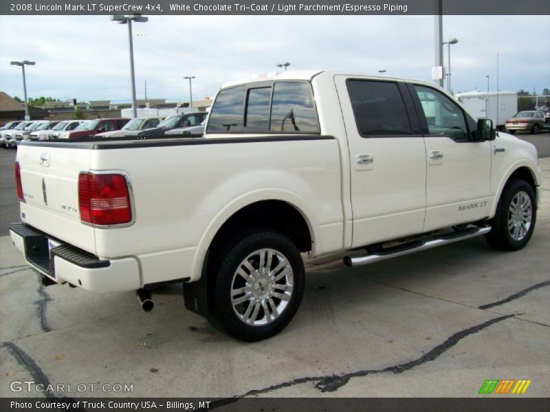 White Chocolate Tri-Coat / Light Parchment/Espresso Piping 2008 Lincoln Mark LT SuperCrew 4x4