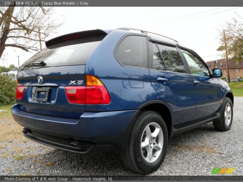 Topaz Blue Metallic / Gray 2003 BMW X5 3.0i