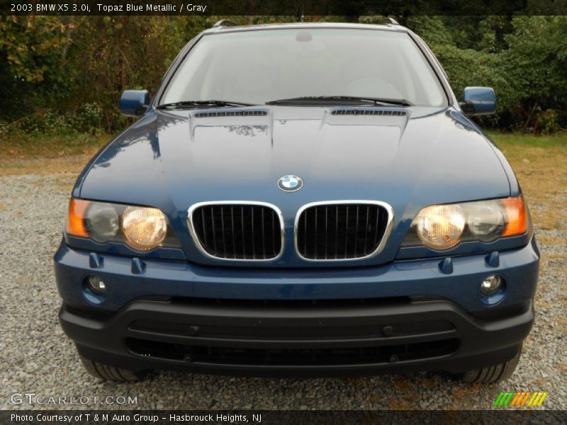 Topaz Blue Metallic / Gray 2003 BMW X5 3.0i