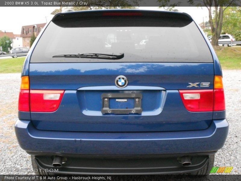 Topaz Blue Metallic / Gray 2003 BMW X5 3.0i