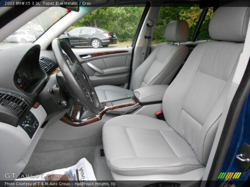 Topaz Blue Metallic / Gray 2003 BMW X5 3.0i