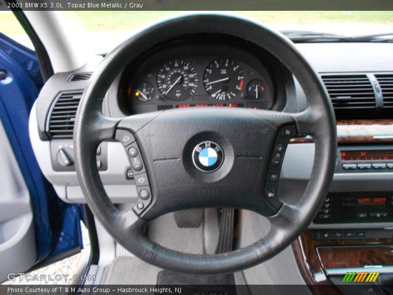 Topaz Blue Metallic / Gray 2003 BMW X5 3.0i