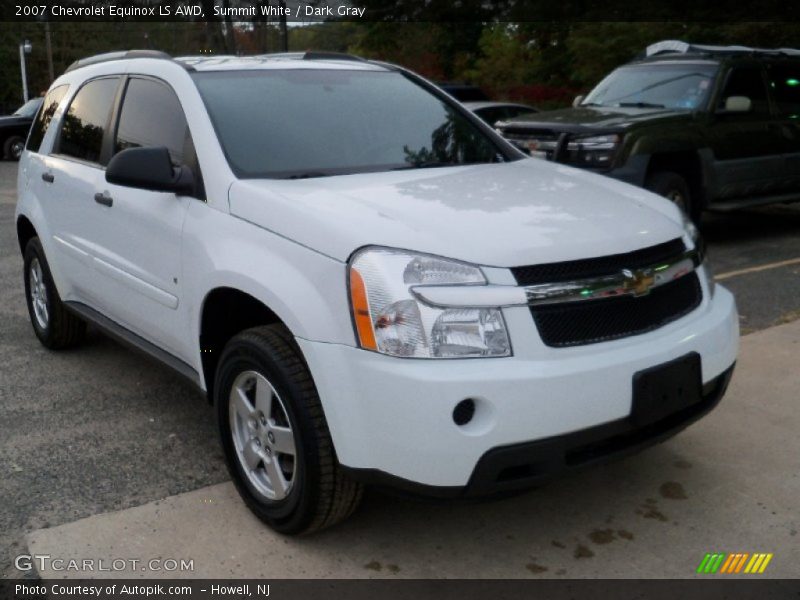 Summit White / Dark Gray 2007 Chevrolet Equinox LS AWD