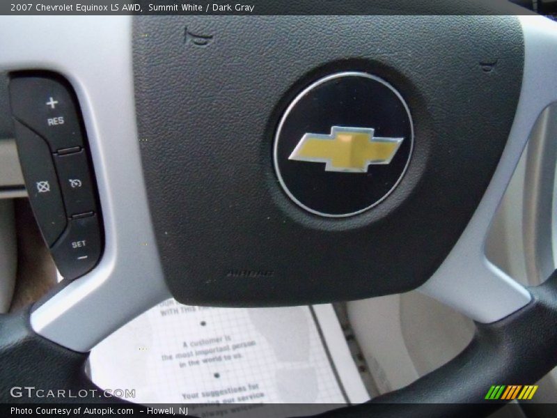 Summit White / Dark Gray 2007 Chevrolet Equinox LS AWD