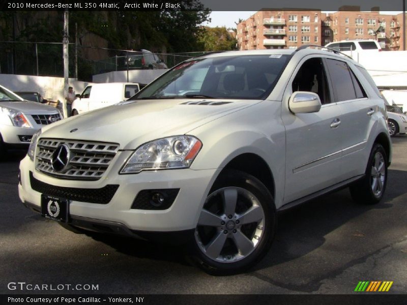 Arctic White / Black 2010 Mercedes-Benz ML 350 4Matic