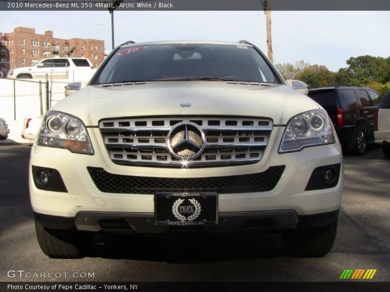 Arctic White / Black 2010 Mercedes-Benz ML 350 4Matic