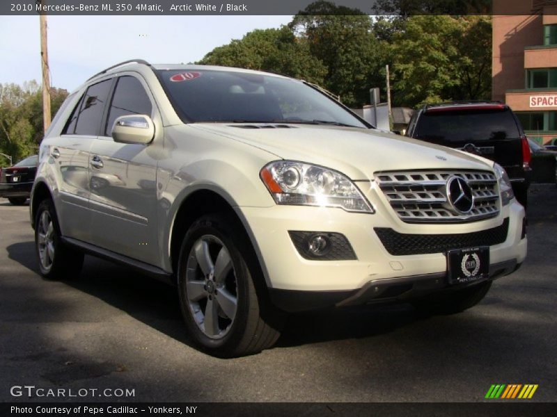 Arctic White / Black 2010 Mercedes-Benz ML 350 4Matic