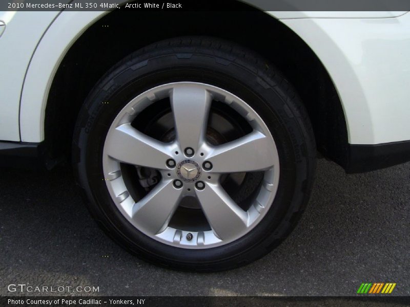 Arctic White / Black 2010 Mercedes-Benz ML 350 4Matic