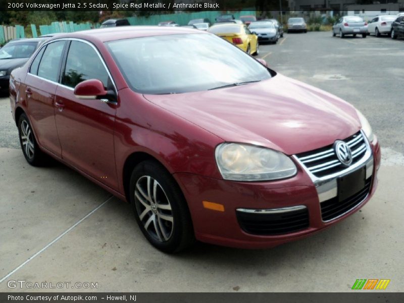 Spice Red Metallic / Anthracite Black 2006 Volkswagen Jetta 2.5 Sedan