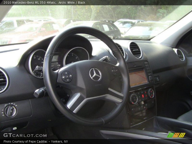 Arctic White / Black 2010 Mercedes-Benz ML 350 4Matic