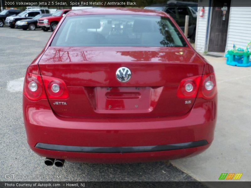 Spice Red Metallic / Anthracite Black 2006 Volkswagen Jetta 2.5 Sedan