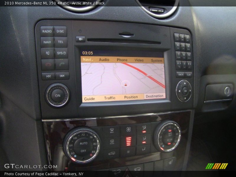 Arctic White / Black 2010 Mercedes-Benz ML 350 4Matic