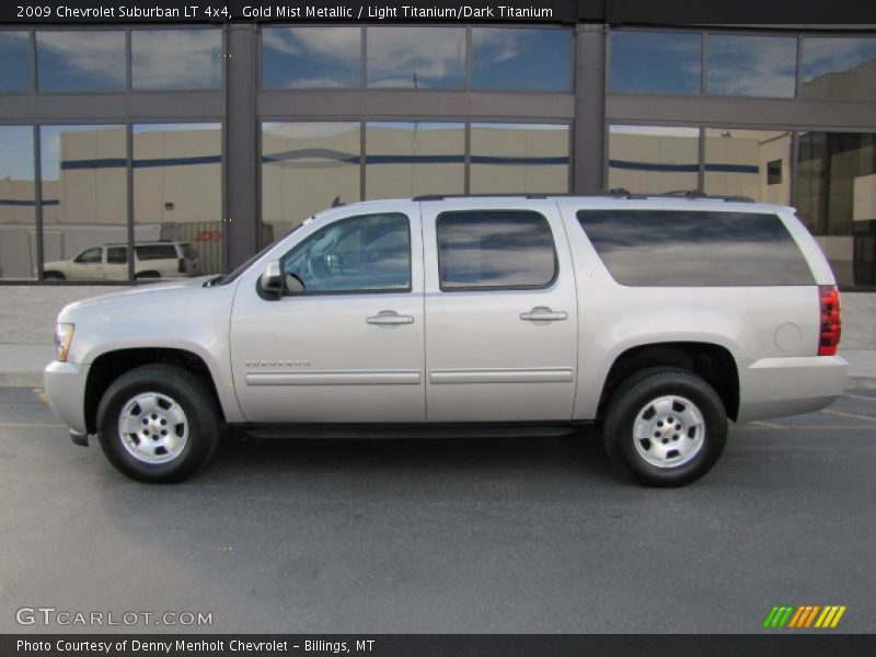 Gold Mist Metallic / Light Titanium/Dark Titanium 2009 Chevrolet Suburban LT 4x4