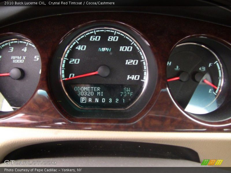 Crystal Red Tintcoat / Cocoa/Cashmere 2010 Buick Lucerne CXL