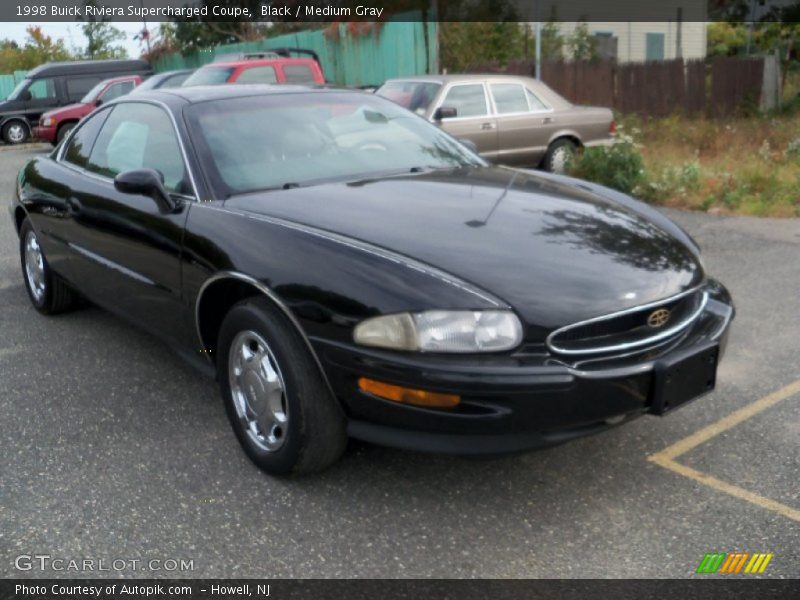 Black / Medium Gray 1998 Buick Riviera Supercharged Coupe