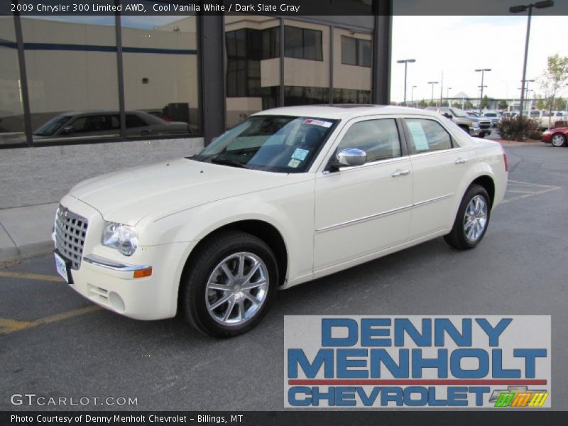 Cool Vanilla White / Dark Slate Gray 2009 Chrysler 300 Limited AWD