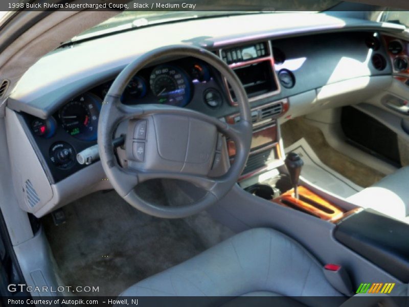 Black / Medium Gray 1998 Buick Riviera Supercharged Coupe