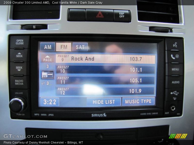 Cool Vanilla White / Dark Slate Gray 2009 Chrysler 300 Limited AWD