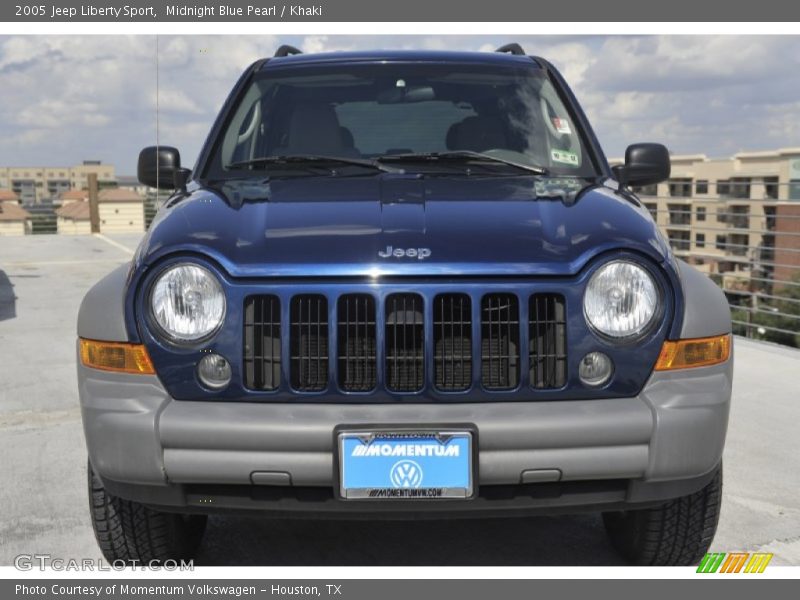 Midnight Blue Pearl / Khaki 2005 Jeep Liberty Sport