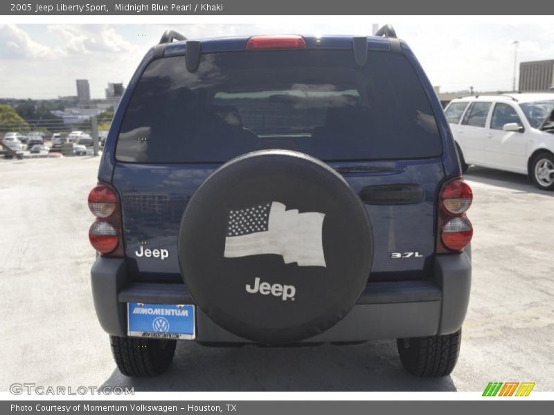 Midnight Blue Pearl / Khaki 2005 Jeep Liberty Sport