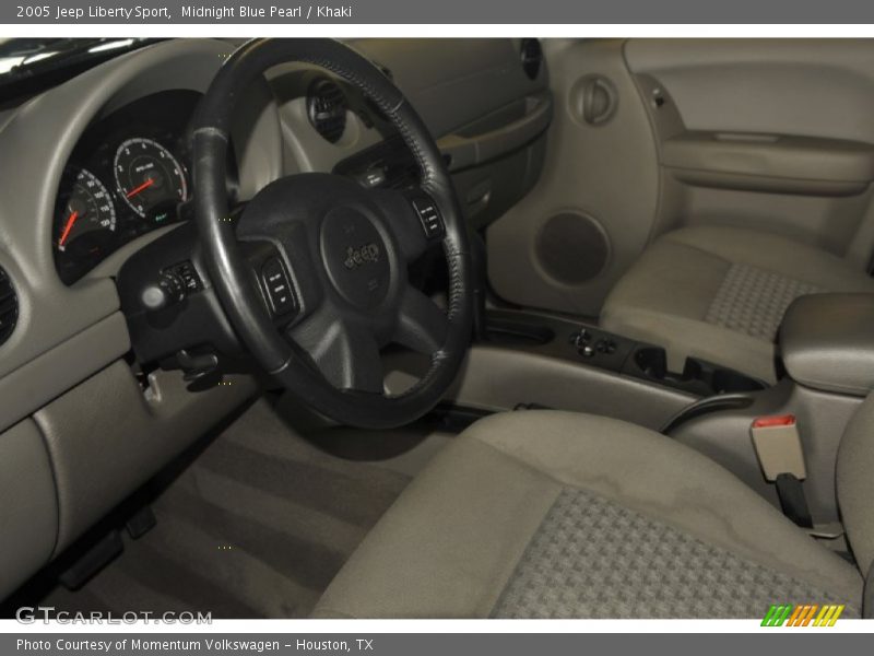 Midnight Blue Pearl / Khaki 2005 Jeep Liberty Sport