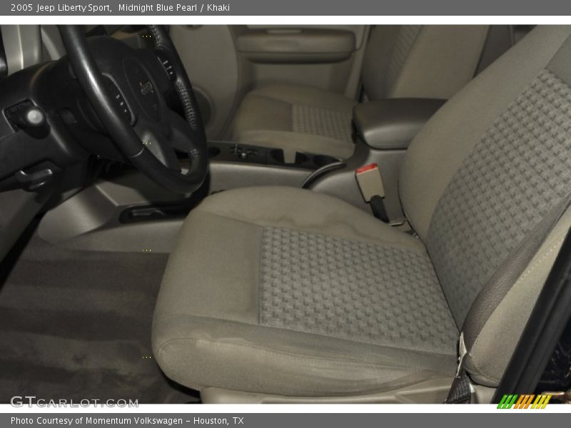 Midnight Blue Pearl / Khaki 2005 Jeep Liberty Sport