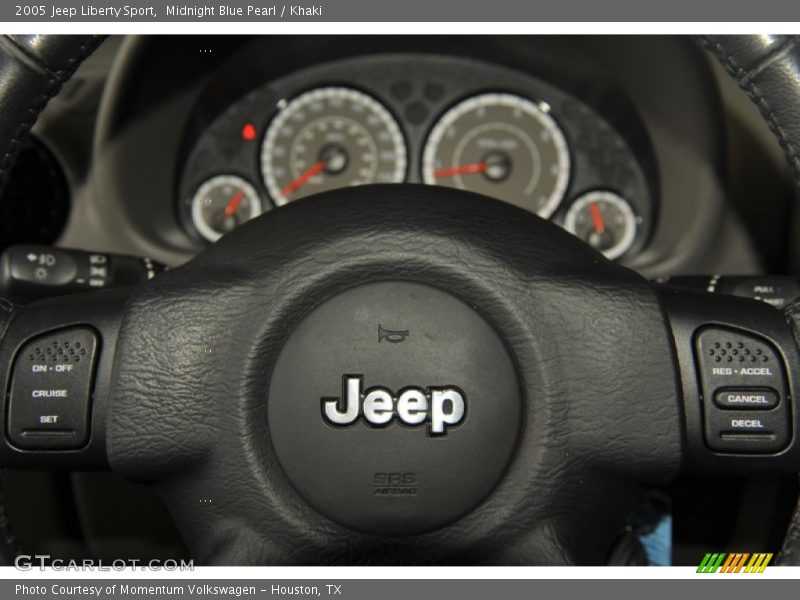 Midnight Blue Pearl / Khaki 2005 Jeep Liberty Sport