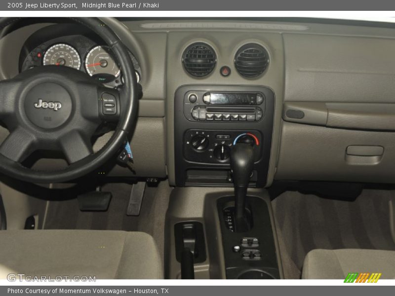 Midnight Blue Pearl / Khaki 2005 Jeep Liberty Sport