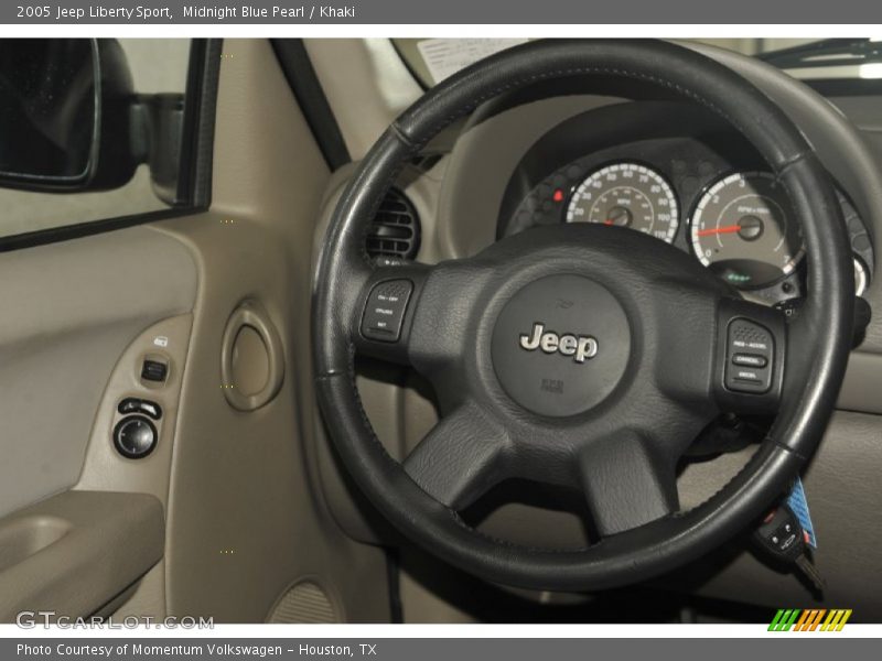 Midnight Blue Pearl / Khaki 2005 Jeep Liberty Sport