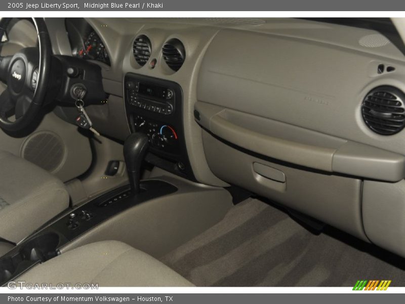 Midnight Blue Pearl / Khaki 2005 Jeep Liberty Sport