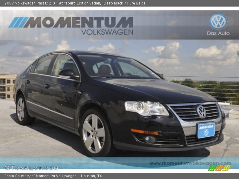 Deep Black / Pure Beige 2007 Volkswagen Passat 2.0T Wolfsburg Edition Sedan