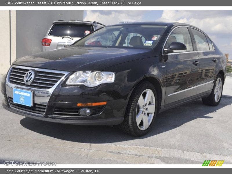 Deep Black / Pure Beige 2007 Volkswagen Passat 2.0T Wolfsburg Edition Sedan