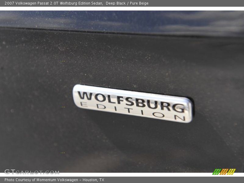 Deep Black / Pure Beige 2007 Volkswagen Passat 2.0T Wolfsburg Edition Sedan
