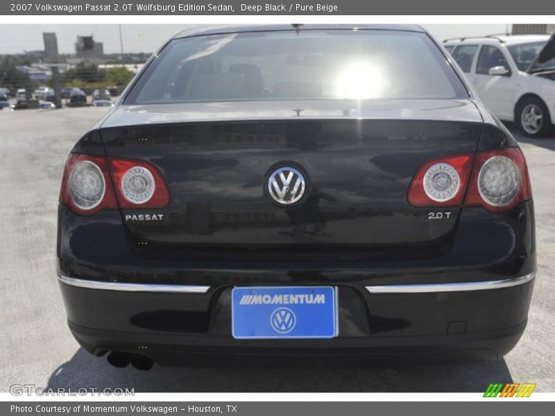 Deep Black / Pure Beige 2007 Volkswagen Passat 2.0T Wolfsburg Edition Sedan