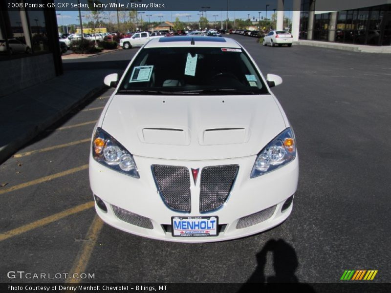 Ivory White / Ebony Black 2008 Pontiac G6 GXP Sedan